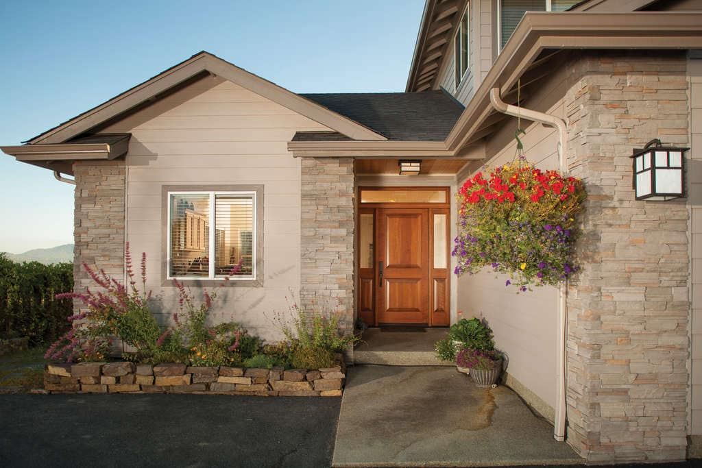 panel rustic sidelite exterior