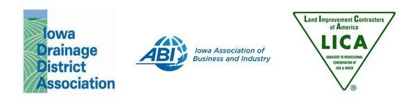 Iowa Drainage District Association, Iowa Association of Business and Industry, Land Improvement Contractors of America