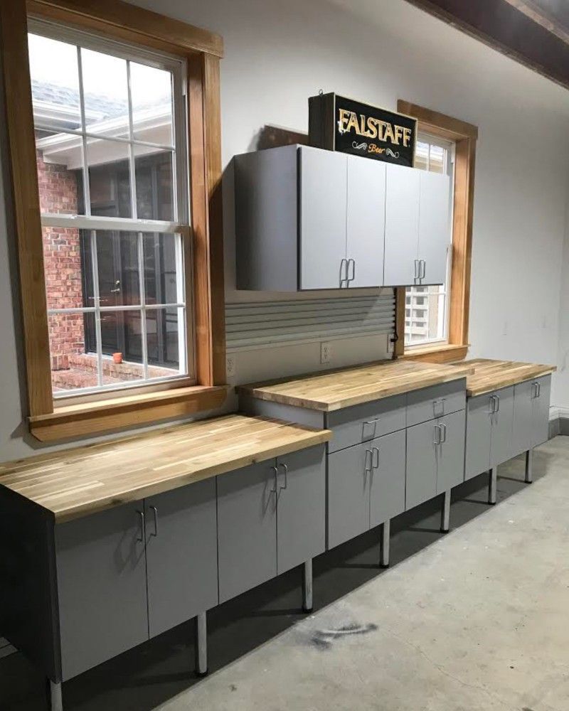 A kitchen with a sign that says failstaff on it