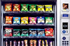 Snacks in vending machine