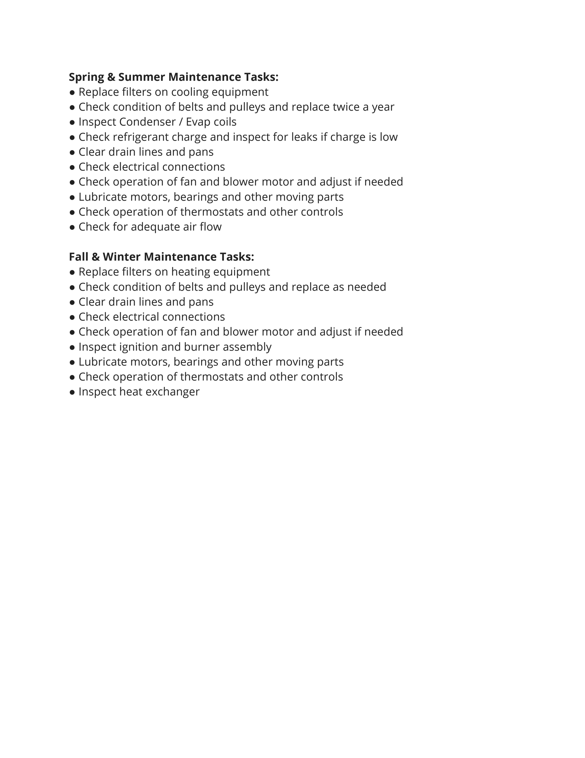 black text on a white document page with bullet points and headings
