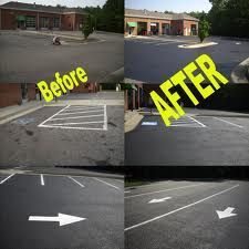 Before and after paving