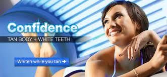 Confidence - tan body - white teeth