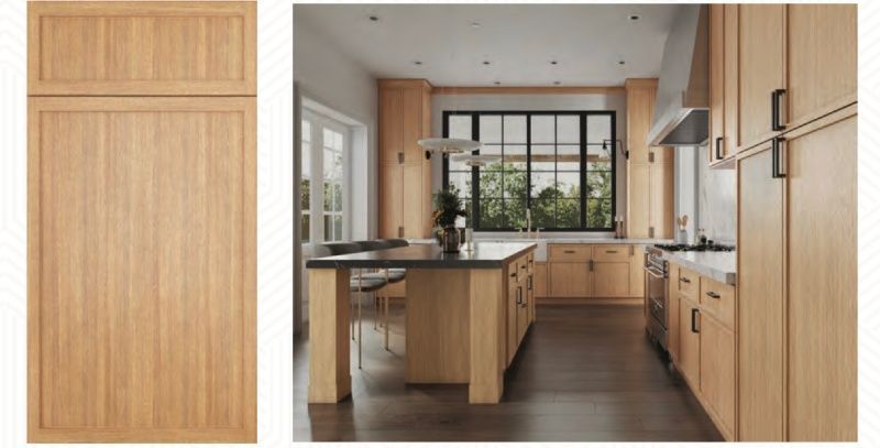 A kitchen with wooden cabinets and stainless steel appliances