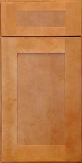 A close up of a wooden cabinet door on a white background.