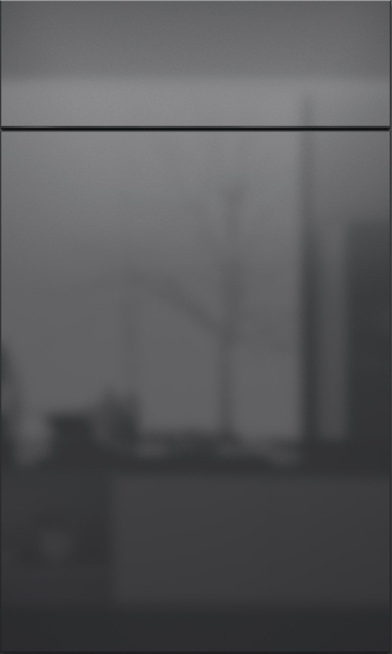 A black and white photo of a window with trees in the background.