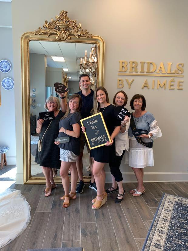 Bridal gowns and tuxedos