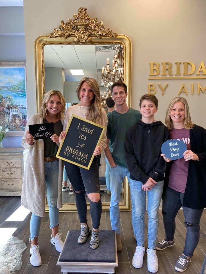 Bridal gowns and tuxedos