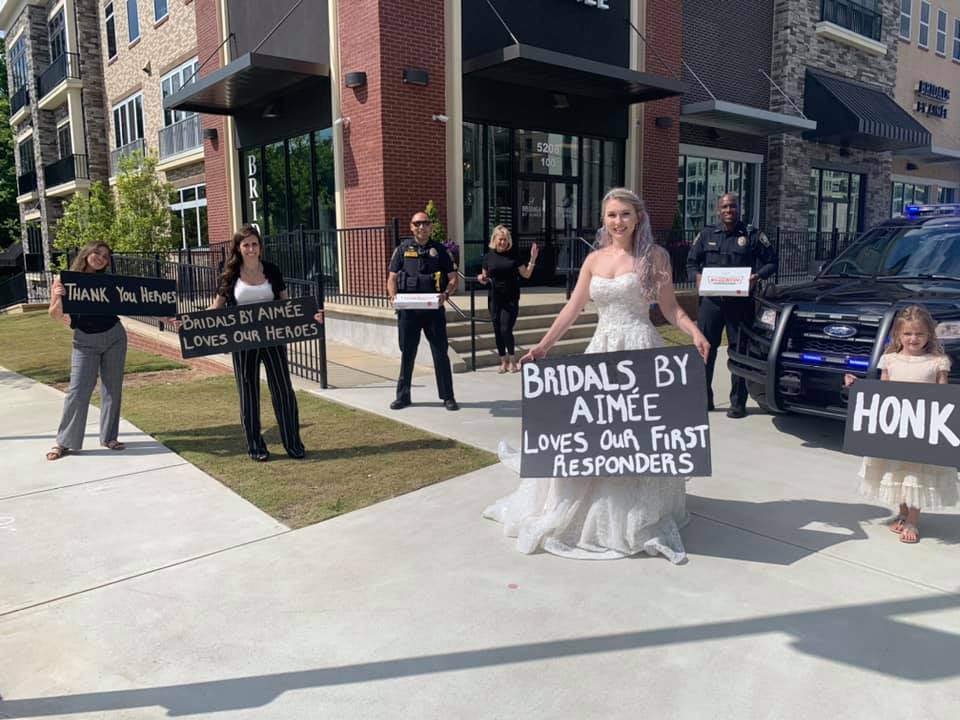 Bridal gowns and tuxedos