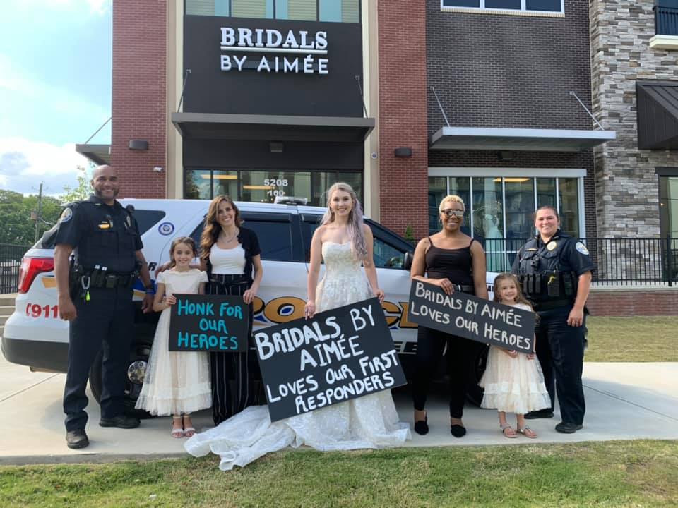 Bridal gowns and tuxedos