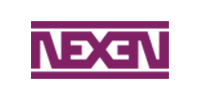 Purple Nexen logo on a white background