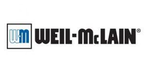 WEIL-McLAIN logo in black with a blue WM icon