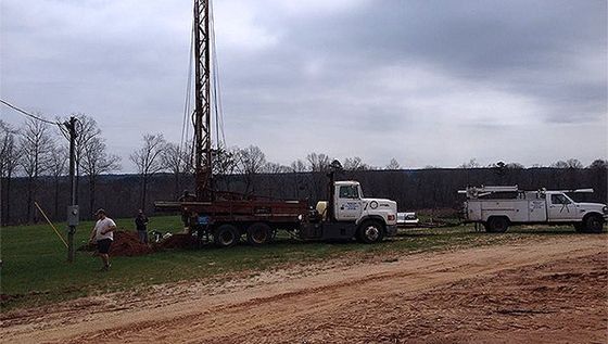 Water well drilling trucks