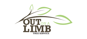 A logo for out on a limb tree service