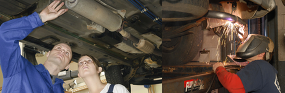 Exhaust check up | Custom exhaust welding