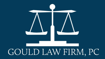 Gould Law Firm - logo with a silhouette of a scale