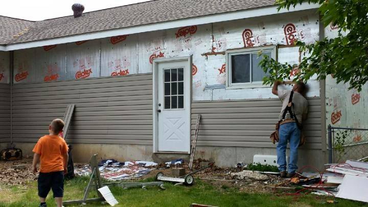 Siding installation