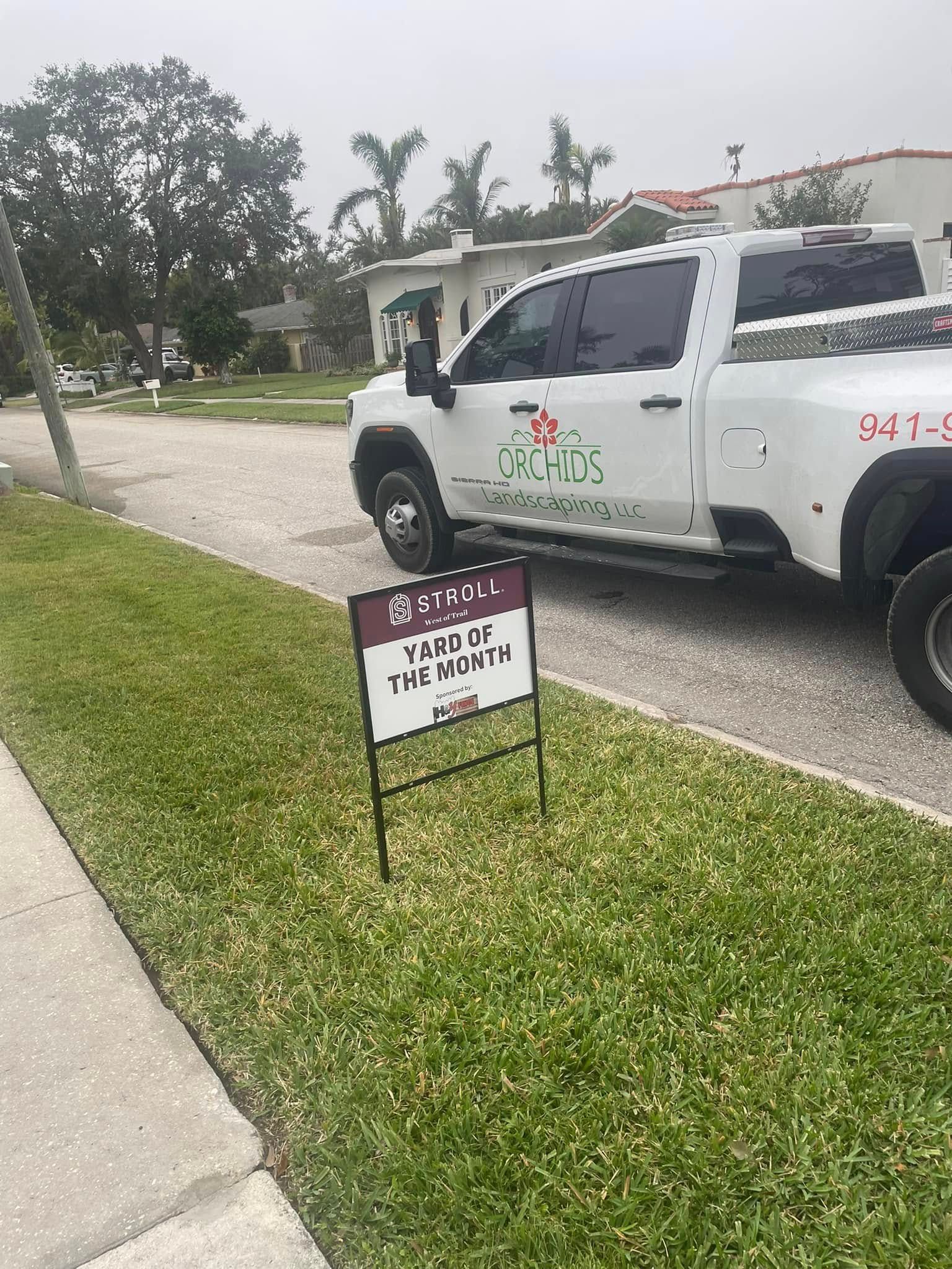 Sign on a lawn reads 