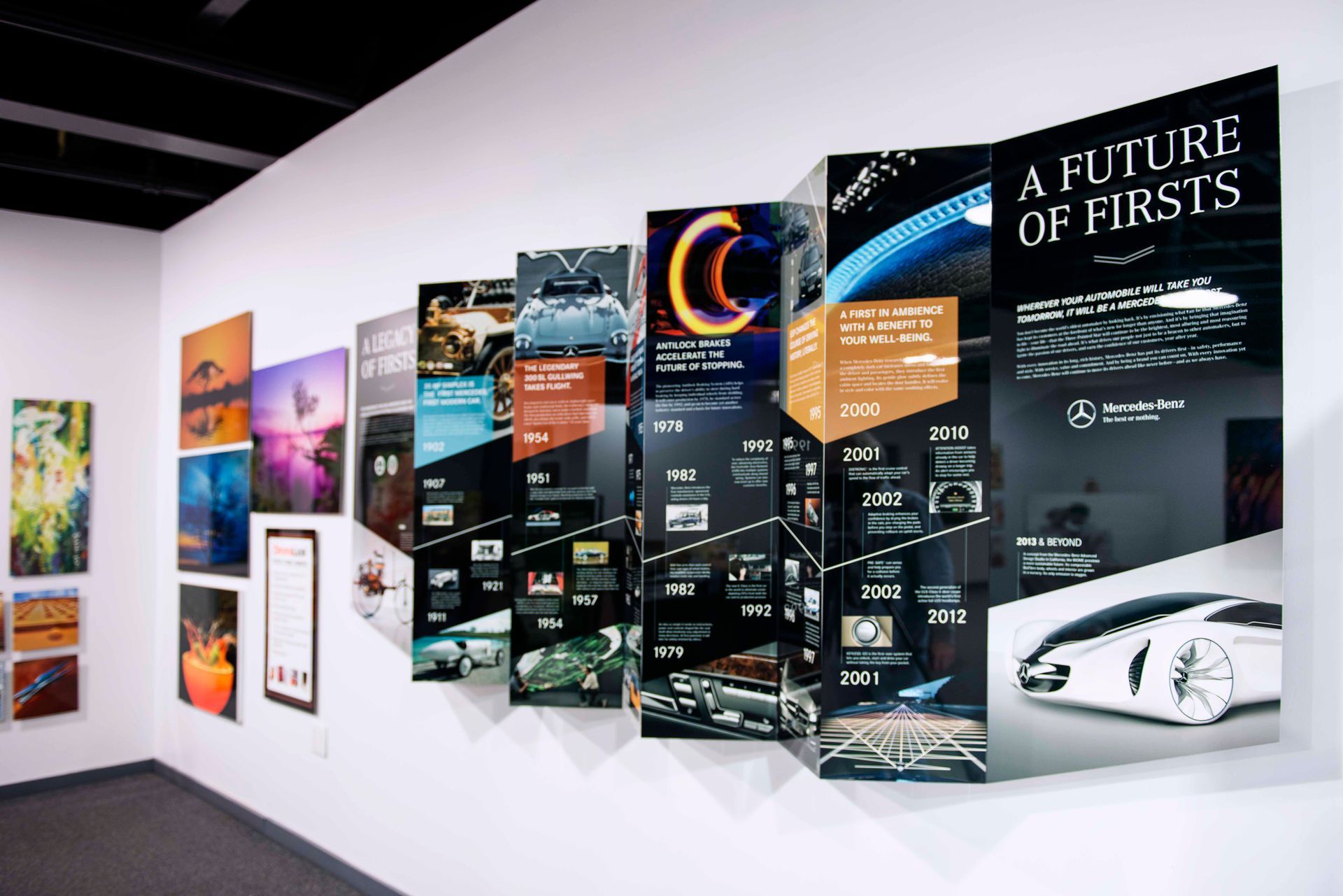 Gallery wall with exhibit titled 