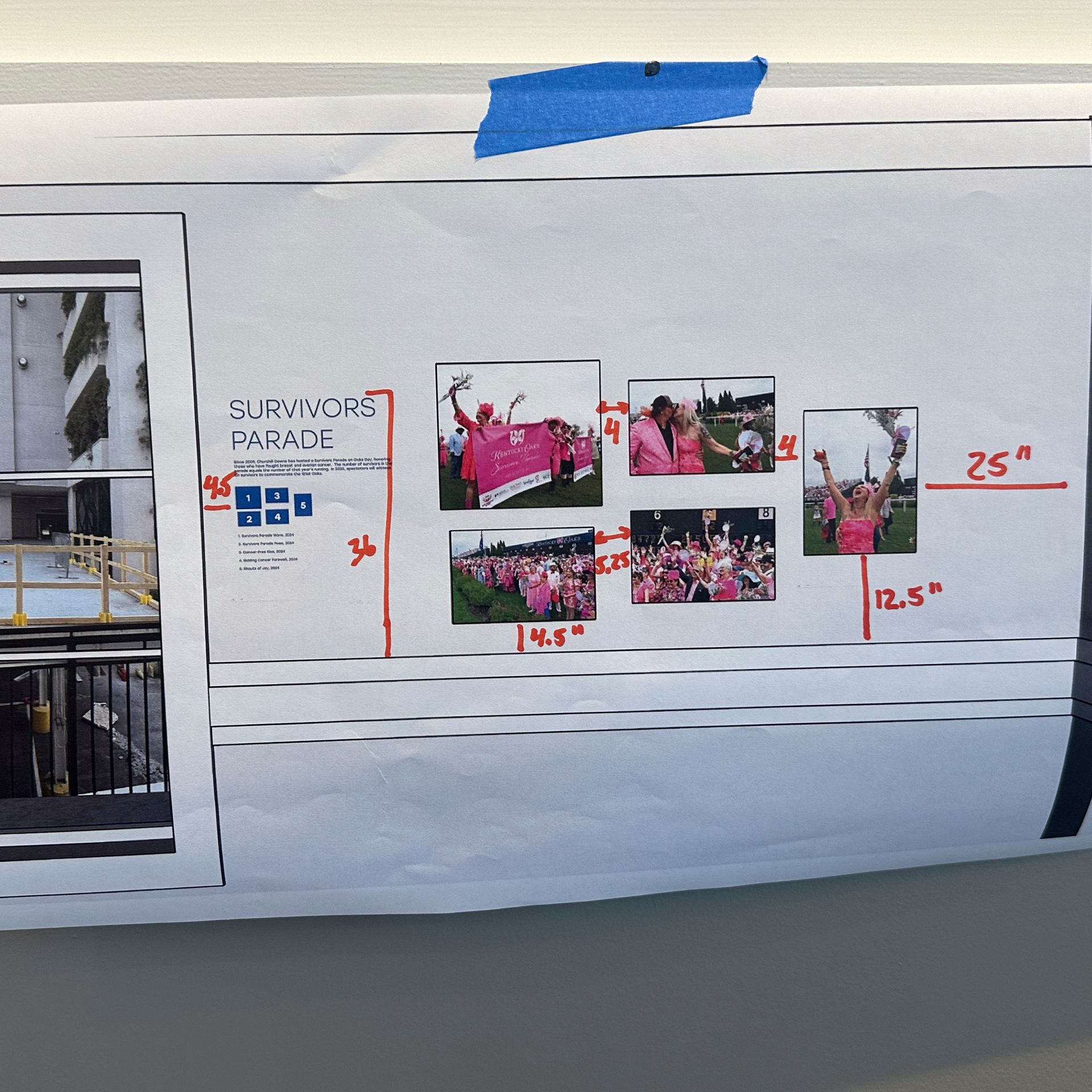 Poster with photos of a 