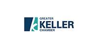 Logo of Greater Keller Chamber with a stylized