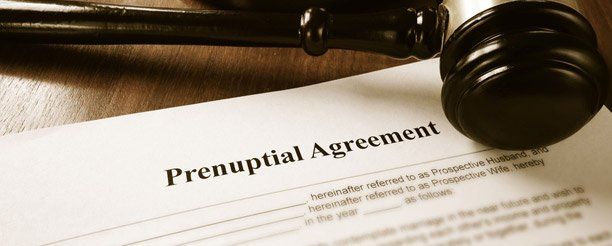 Prenuptial agreement document