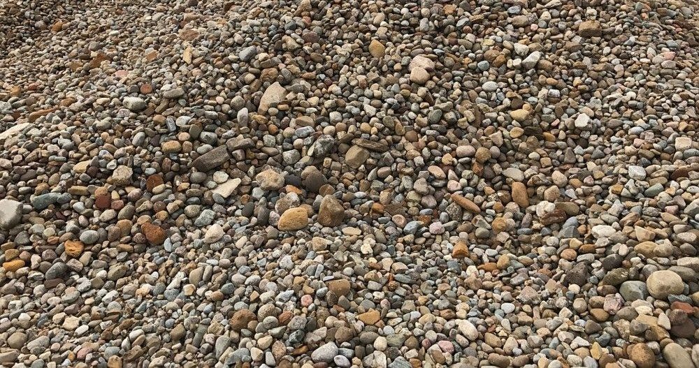 Pile of small, mixed-color pebbles.