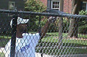 Metal Fencing Painting