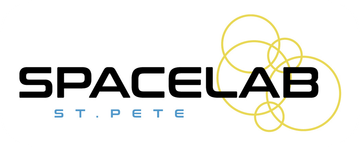Spacelab St. Pete white logo