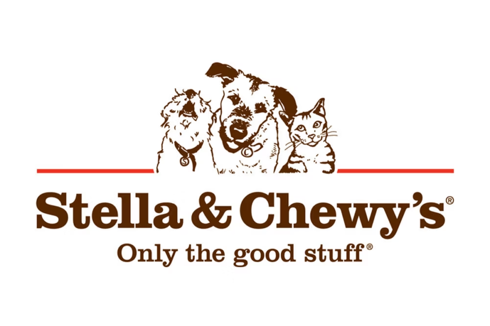 The logo for stella & chewy 's only the good stuff.