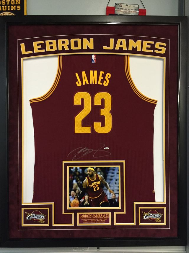 Sports jersey framing from Get The Picture RI - Sports memorabilia framing