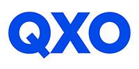 Blue QXO logo on a white background