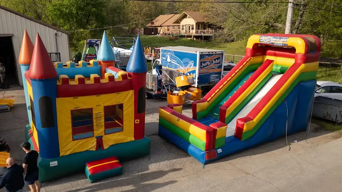 Colorful Multi-Lane Slide