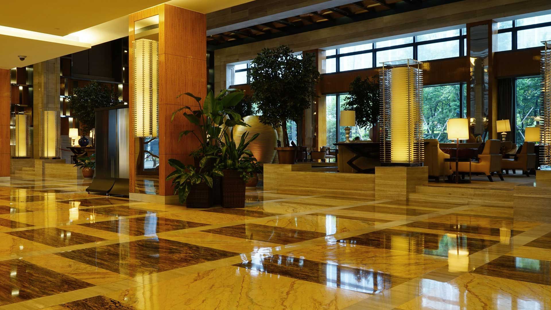 Lobby of office building