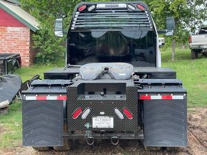rear-view of customized work truck