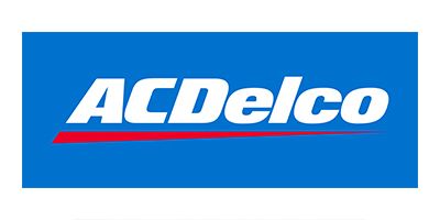 ACDelco logo in white italic text on a blue background with a red underline