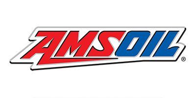 AMSOIL logo in red and blue italic lettering on a white background