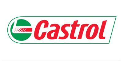 Castrol logo in red and green on a white background