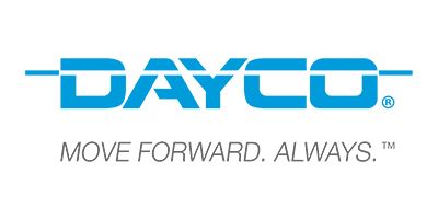 DAYCO logo in blue with the tagline “MOVE FORWARD. ALWAYS.”