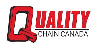 Red and black Quality Chain Canada logo with stylized Q