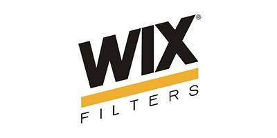 WIX Filters logo in black and yellow text on a white background