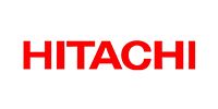 Red HITACHI logo on a white background