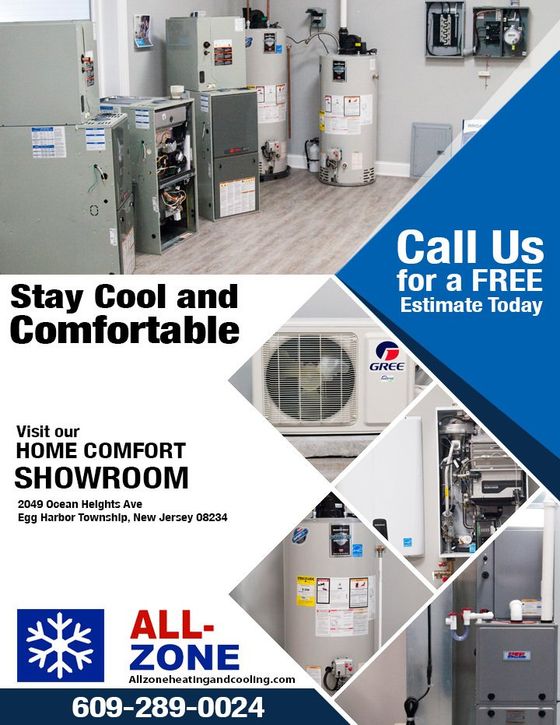 All Zone Heating, Cooling & Electric HVAC Products Egg Harbor Township