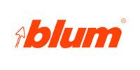 Orange Blum logo with upward arrow icon on a white background