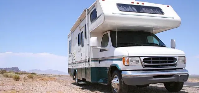Motor home in motion
