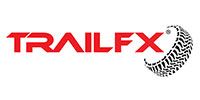 TrailFX logo in red and black, with tire tread graphic.