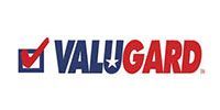 Valugard logo with a checkmark and star, uses blue and red color scheme.