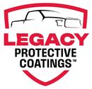 Logo for Legacy Protective Coatings: red shield with truck silhouette and text, "LEGACY PROTECTIVE COATINGS&trade;."