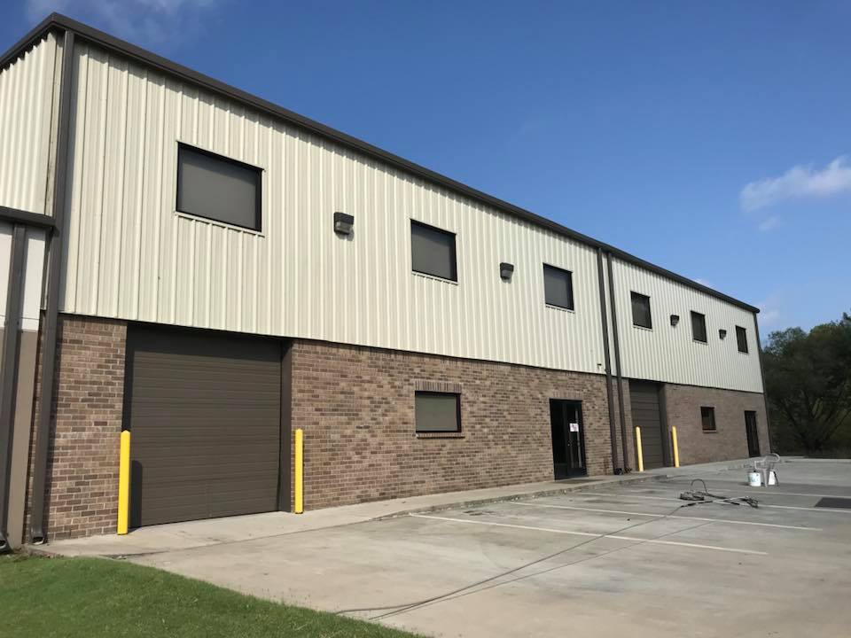 Clean commercial building exterior