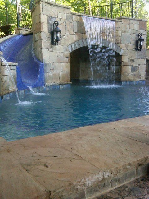 Pool water feature